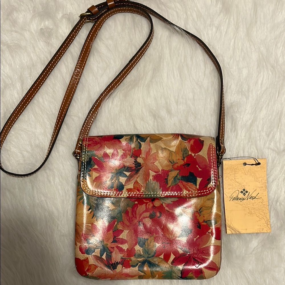 Patricia Nash Multicolor Floral Crossbody Bag NWT